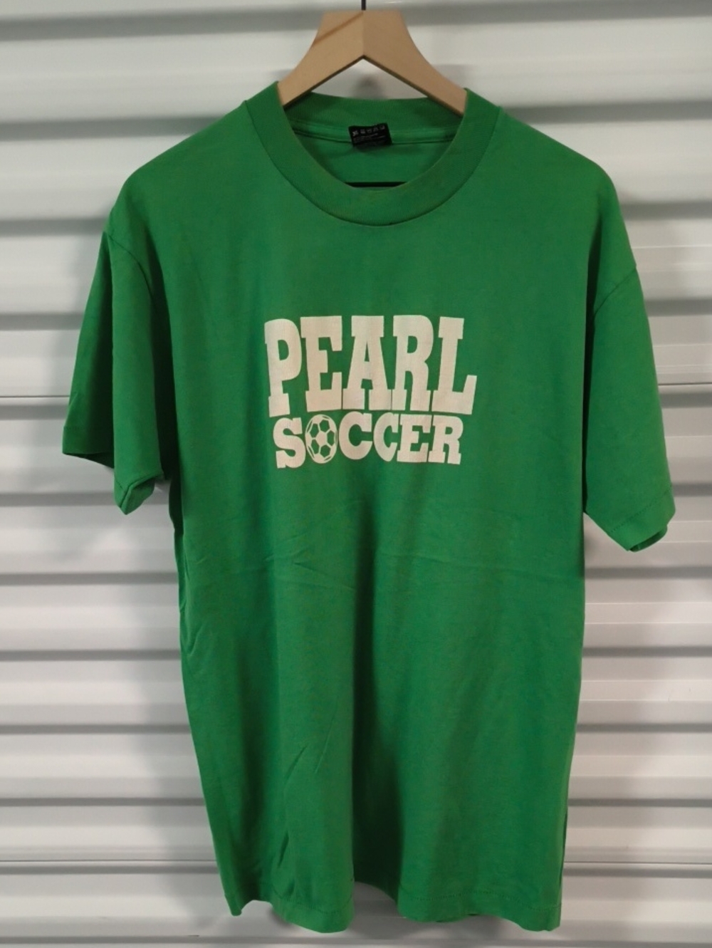 Vtg Pearl Soccer#70 Graphic Crewneck Short Sleeve Single Stitched T-shirt XL